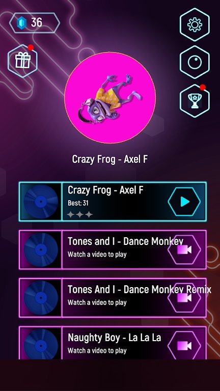 疯狂青蛙跳瓦片截图